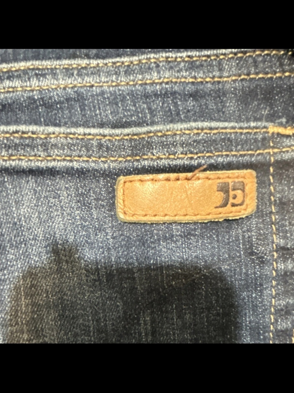 Joe's Jeans Dark Blue Boyfriend Cuffed Jeans - Picture 3 of 6